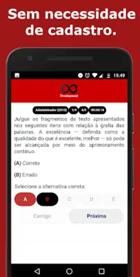 Simulado Português android App screenshot 1