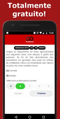 Simulado Português android App screenshot 2