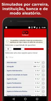 Simulado Português android App screenshot 3